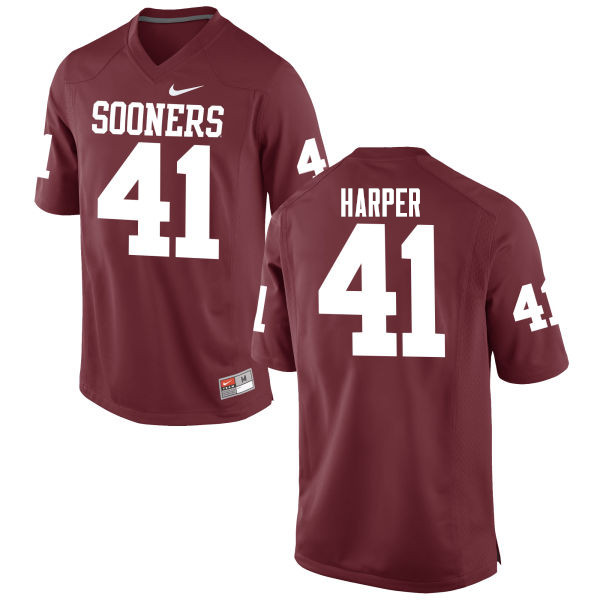 Men Oklahoma Sooners #41 Casey Harper College Football Jerseys Game-Crimson - Click Image to Close